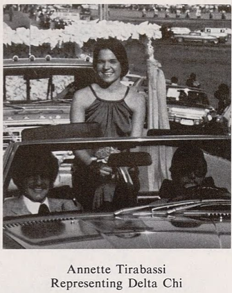 Annette Tirabassi Delta Chi Homecoming 1978