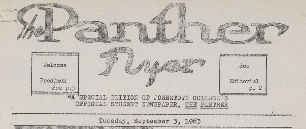 Panther Flyer Sept 3 1963