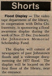 The Advocate November 22, 1977 Delta Chi Flood Awareness